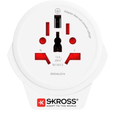 Adattatore per Prese Skross 1.500266 Bianco    