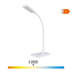 Lampada da scrivania EDM Flexo/Lampada da scrivania Bianco polipropilene 400 lm (9 x 13 x 33 cm)    