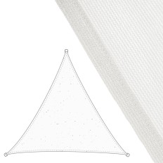 Vele parasole Tenda 3,5 x 3,5 m Bianco Polietilene 350 x 350 x 0,5 cm    