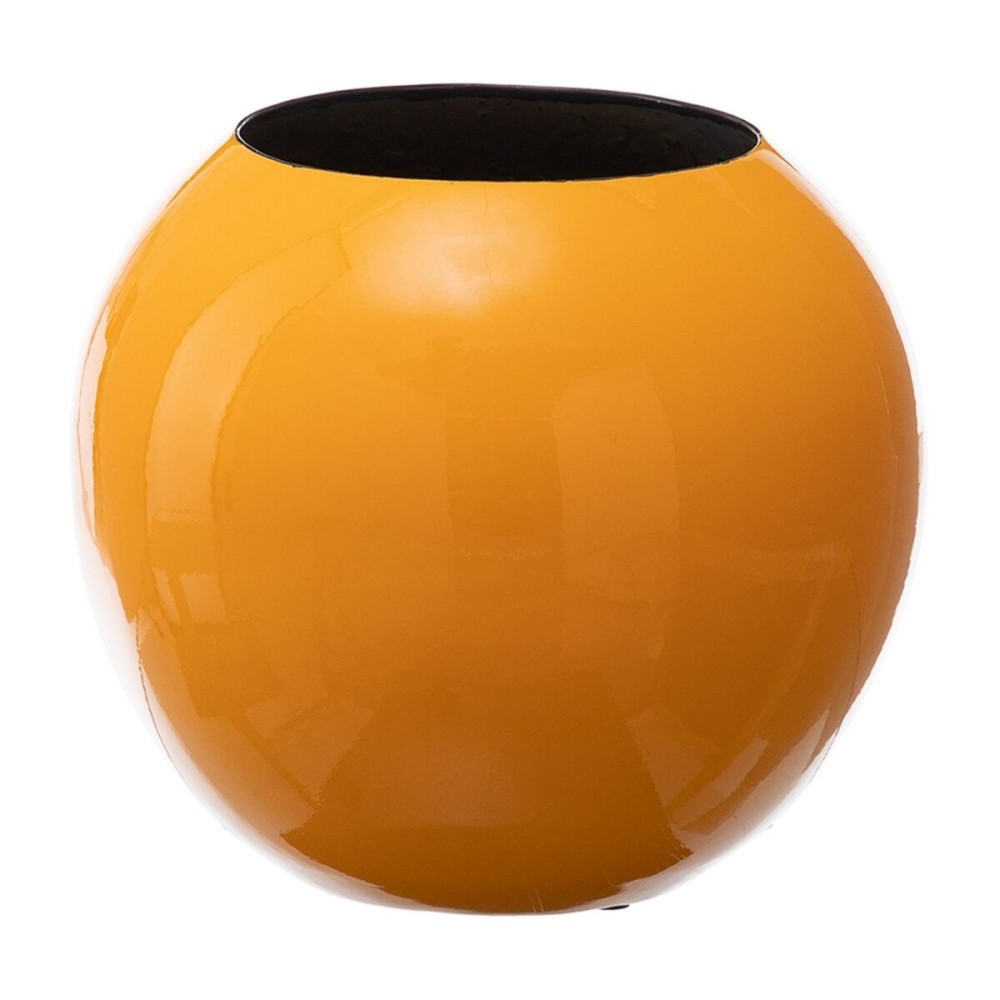 Vaso 24,5 x 24,5 x 20 cm Ceramica Giallo    