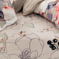 Lenzuolo con angoli HappyFriday White peonies Multicolore 90 x 200 x 32 cm    