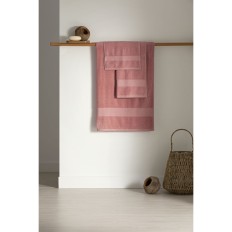 Telo da bagno Paduana Rosa 100 % cotone 100 x 1 x 150 cm    