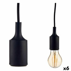 Lampadario 60 W 220-250 V Nero Plastica (6 Unità)    