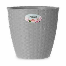 Vaso Stefanplast Grigio Plastica 19 x 17,5 x 19 cm (12 Unità)    