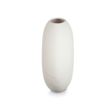 Vaso Rotondo Bianco Ceramica 40 x 34,5 x 16 cm (2 Unità)    