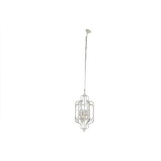 Lampadario Home ESPRIT Bianco Metallo 39 x 34 x 75 cm    