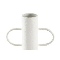 Vaso DKD Home Decor Bianco Naturale Metallo 20 x 16 x 40 cm    