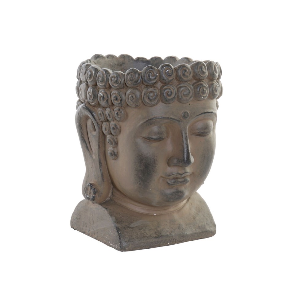 Vaso DKD Home Decor 26 x 25 x 30 cm Fibra di Vetro Buddha    