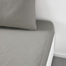 Lenzuolo con angoli aderenti TODAY Essential Grigio chiaro 140 x 190 cm    