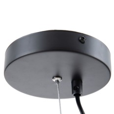 Lampadario Nero Metallo 26 x 26 x 46 cm    