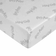 Lenzuolo con angoli Harry Potter Bianco Grigio 90 x 200 cm    