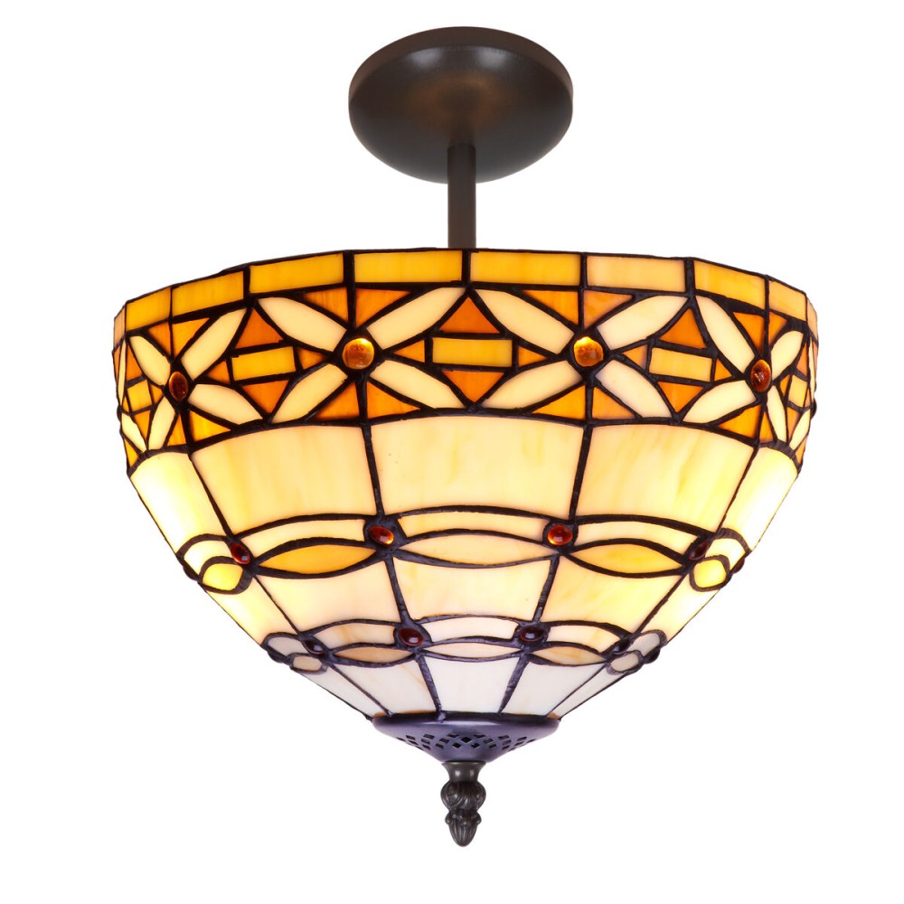 Lampadario Viro Marfíl Avorio Ferro 60 W 30 x 45 x 30 cm    