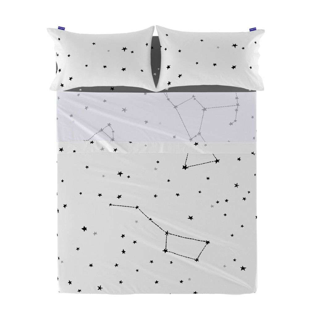 Lenzuolo Superiore HappyFriday Blanc Constellation Multicolore 160 x 270 cm (Stelle)    