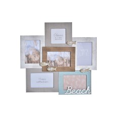 Cornice Portafoto DKD Home Decor Beach 46,5 x 2 x 44,5 cm Legno Marinaio    