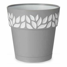 Vaso Autoirrigante Stefanplast Grigio 15 x 15 x 15 cm Bianco Plastica (12 Unità)    