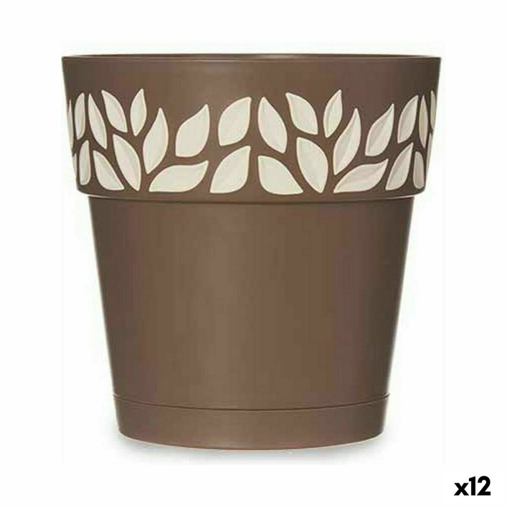 Vaso Autoirrigante Stefanplast Cloe Marrone Plastica 15 x 15 x 15 cm (12 Unità)    