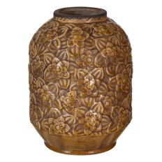 Vaso 20,5 x 20,5 x 26,5 cm Ceramica Marrone    