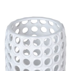 Vaso 16,5 x 16,5 x 24,5 cm Ceramica Bianco    