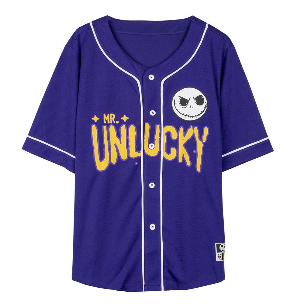 Maglia Sportiva a Maniche Corte The Nightmare Before Christmas Baseball Unisex Taglia  XL 