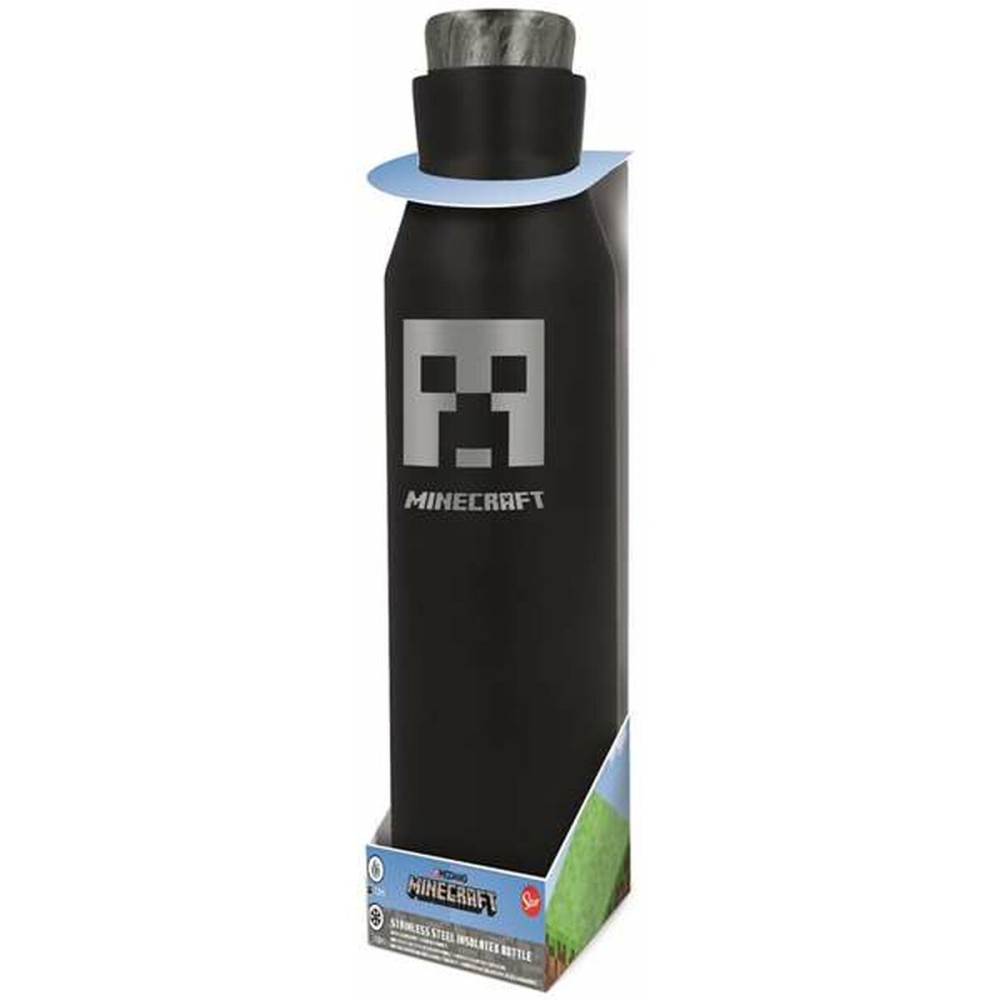 Bottiglia Minecraft 580 ml Acciaio inossidabile Silicone    