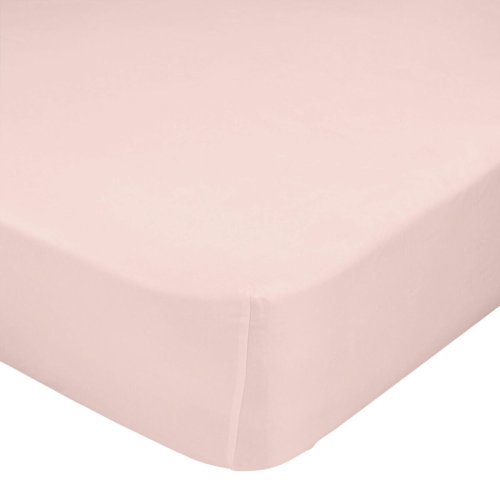 Lenzuolo con angoli HappyFriday BASIC Rosa chiaro 180 x 200 x 32 cm    