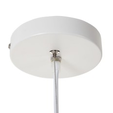 Lampadario Alluminio Bianco 20 x 20 x 30 cm    