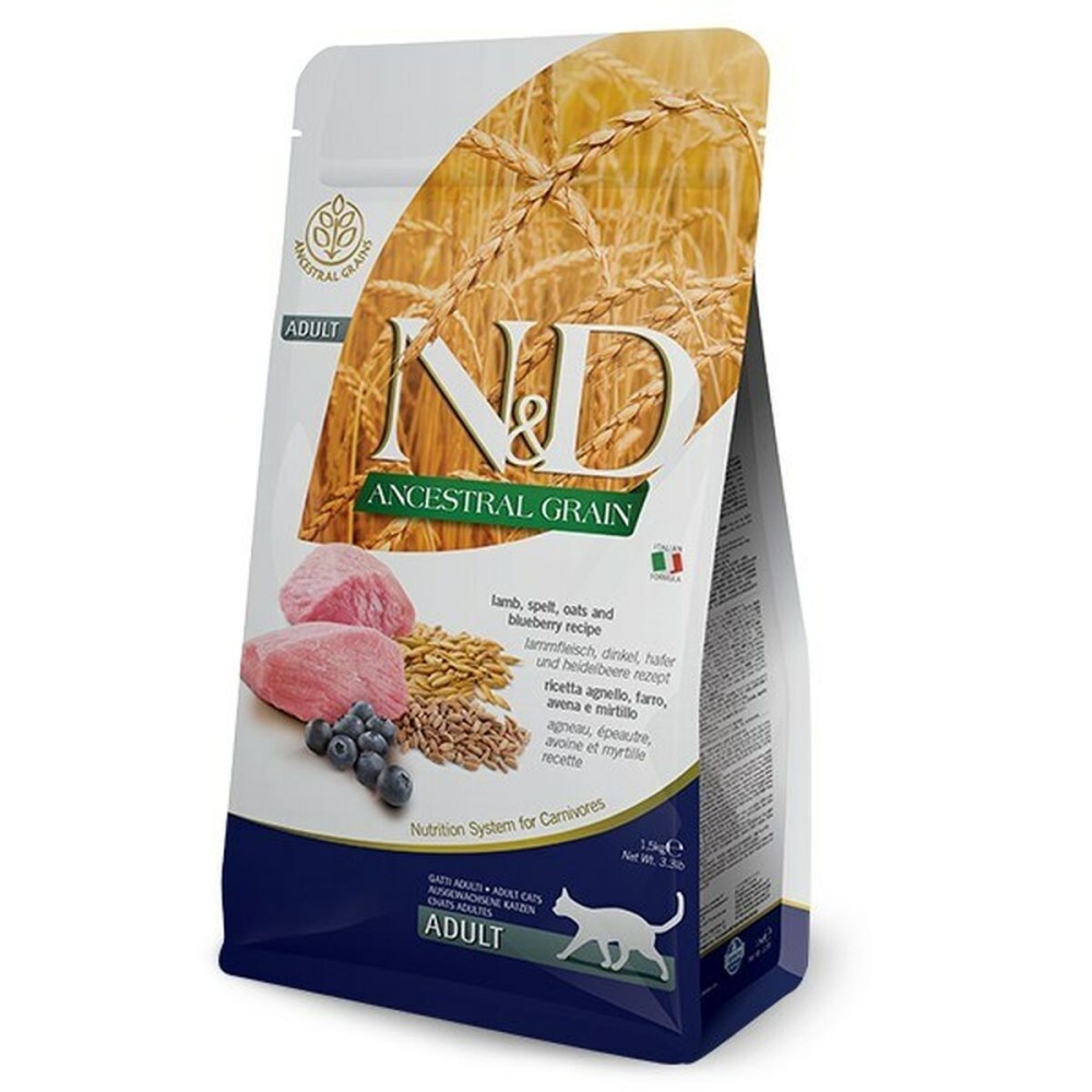 Cibo per gatti Farmina N&D Adulto Mirtillo Agnello 1,5 Kg    