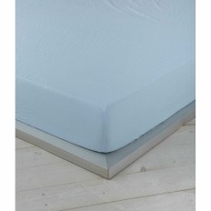 Lenzuolo con angoli aderenti Naturals   Azzurro 140 x 190/200 cm    