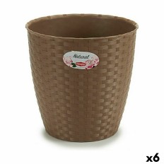 Vaso Stefanplast Marrone Plastica 24 x 22,5 x 24 cm (6 Unità)    