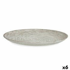 Centrotavola Spirale Bianco Legno MDF 34,5 x 3 x 34,5 cm (6 Unità)    