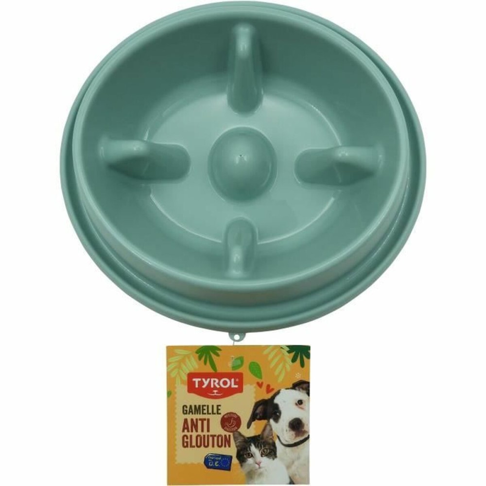 Ciotola ad Alimentazione Lenta per Animali Domestici Tyrol Azzurro Plastica Ø 20 cm 950 ml    