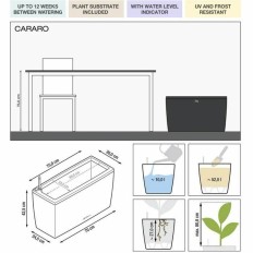 Vaso Lechuza 75 x 30 x 43 cm Plastica Rettangolare    