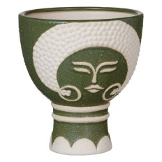 Vaso Ceramica Verde 19 x 19 x 22 cm    