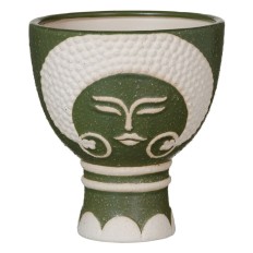 Vaso Ceramica Verde 19 x 19 x 22 cm    