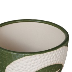 Vaso Ceramica Verde 19 x 19 x 22 cm    