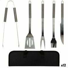 Utensili per barbecue Aktive Silicone Acciaio inossidabile 12 Unità 7,5 x 35 x 1,9 cm (5 Pezzi)    