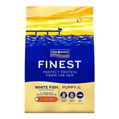 mangime FISH4DOGS Finest Puppy Small Complete White fish Pesce 1,5 Kg    