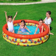 Bestway Piscina Gonfiabile per Bambini 3 Anelli Farfalle 168x38 cm +2 Anni Giardino 51202    