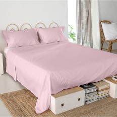 Lenzuolo Superiore HappyFriday Basic Rosa chiaro 180 x 270 cm    