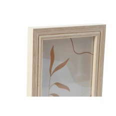 Portafoto da Parete DKD Home Decor 32,5 x 1,5 x 45 cm Cristallo Naturale Marrone Moderno Legno MDF    