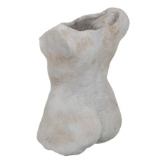 Vaso Grigio Cemento Busto 19 x 13,5 x 27 cm    