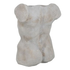 Vaso Grigio Cemento Busto 20,5 x 13 x 29 cm    