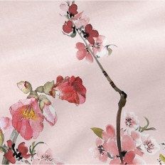 Federa HappyFriday Chinoiserie rose Multicolore Osimano 150 Fili 45 x 110 cm (2 Unità)    