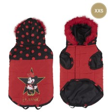 Cappotto per Cani Minnie Mouse Nero Rosso XXS    