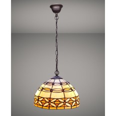 Lampadario Viro Marfíl Avorio Ferro 60 W 30 x 125 x 30 cm    