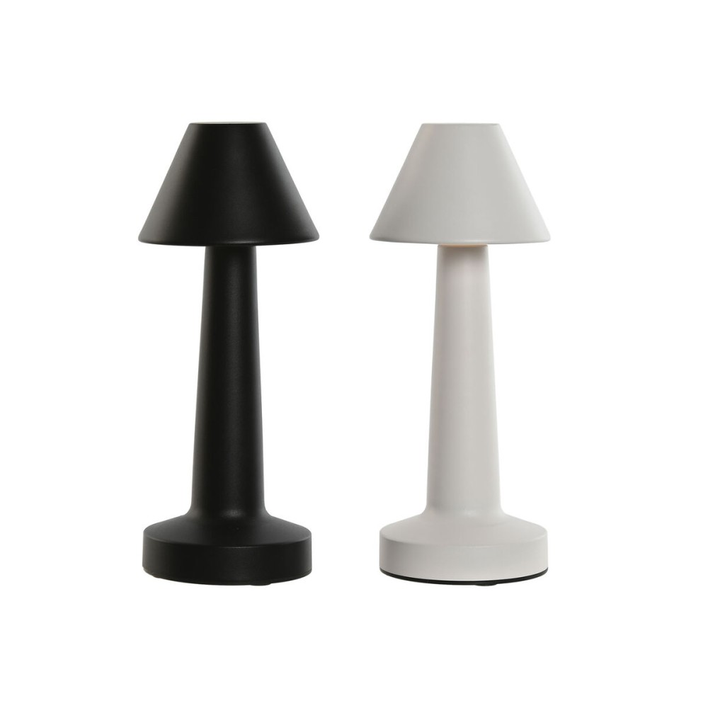 Lampada da tavolo Home ESPRIT Bianco Nero 9 x 9 x 24 cm (2 Unità)    