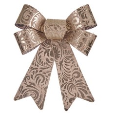 Fiocco Decorazione Natalizia Bronce PVC 15 x 4 x 16 cm (12 Unità)    