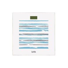 Bilancia Digitale da Bagno LAICA PS1074 Bianco A strisce Multicolore Vetro Temperato 150 kg    