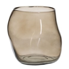 Vaso Taupé Cristallo 18,5 x 19,5 x 19,5 cm    