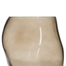 Vaso Taupé Cristallo 18,5 x 19,5 x 19,5 cm    